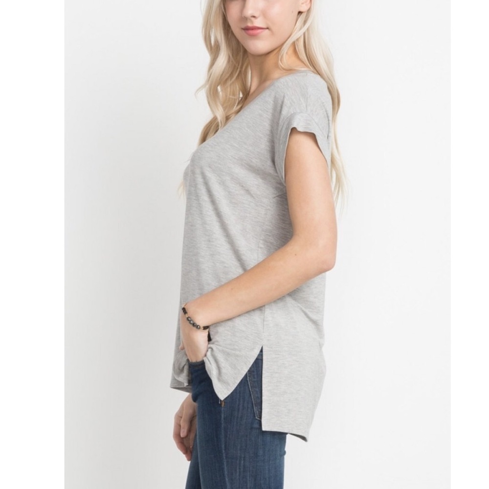 Bamboo short sleeve T H.Grey - Picture 3 of 8